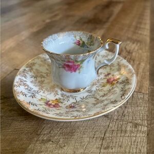 Beautiful Regina Bone china Antique Teacup and Saucer